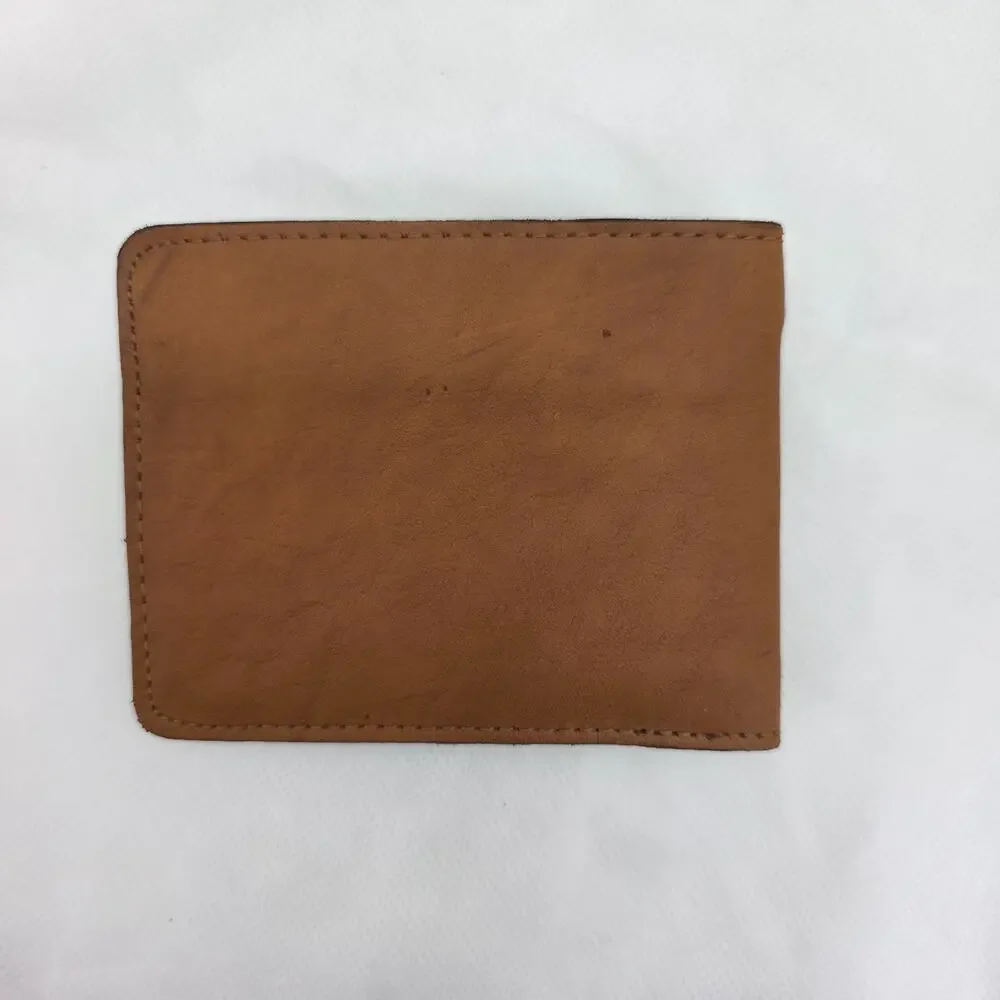VTG 1988 Marlboro Saddleman's Wallet Leather Bifold Brown New Old Stock Brazil